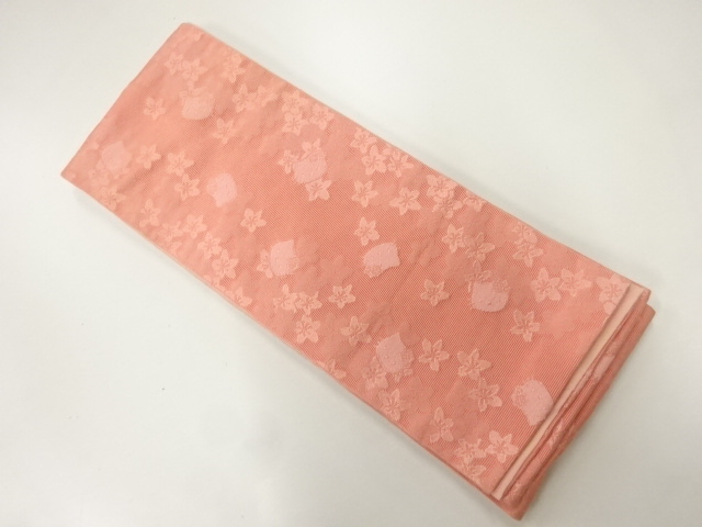 キャラクター模様織出し半幅帯